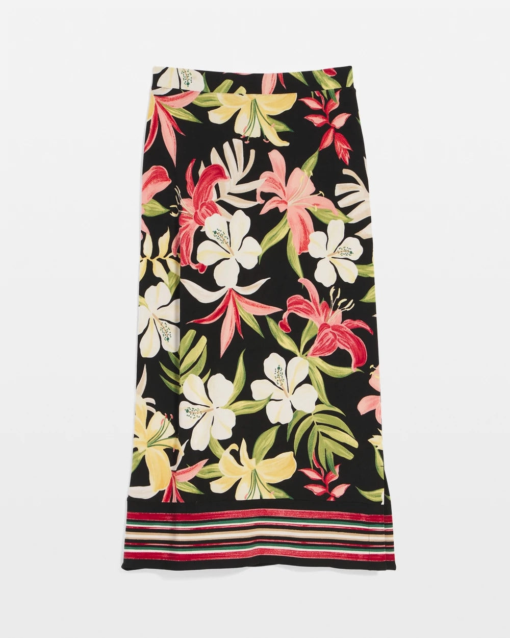 Chico's Women | Travelers™ Tropical-Lily Midi Skirt