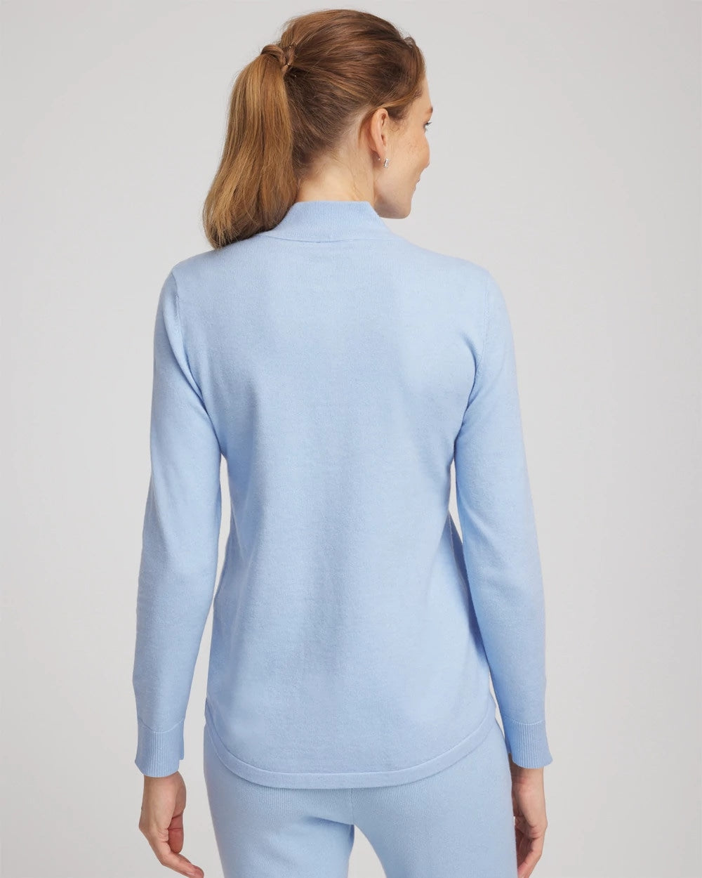 Chico's Women | Zenergy® Luxe Half-Zip Pullover Top CRYSTAL TOPAZ