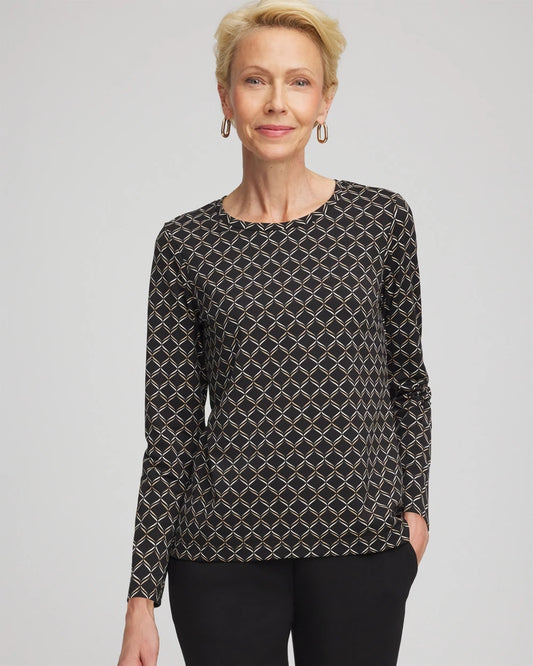 Chico's Women | Zenergy® Weave Top BLACK