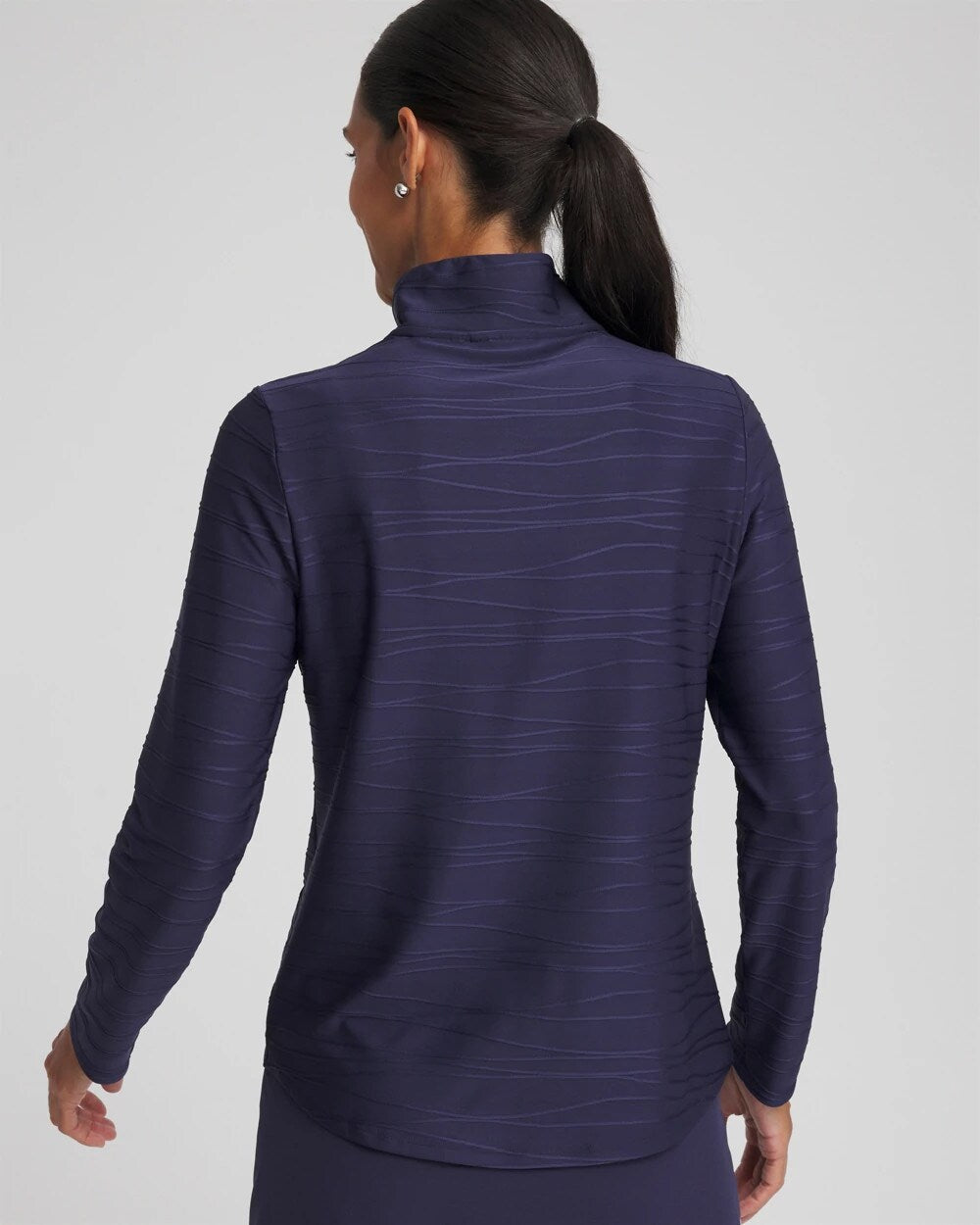 Chico's Women | Zenergy® UPF Wave Half Zip PASSPORT BLUE