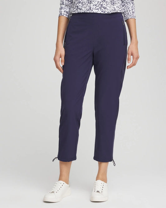 Chico's Women | Zenergy® UPF Rib Mix Cropped Pants PASSPORT BLUE