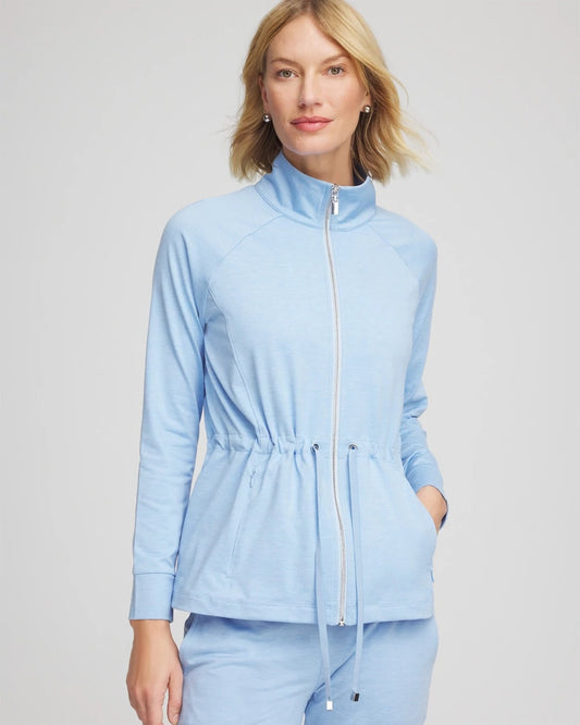 Chico's Women | Zenergy® Cloud Mockneck Jacket CRYSTAL TOPAZ