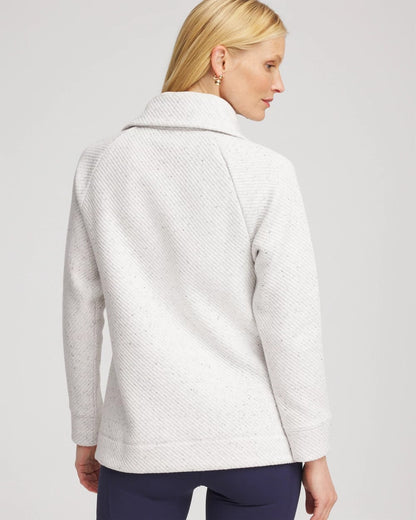 Chico's Women | Zenergy® Textured Rib Tunic LIGHT HEATHER GRAY