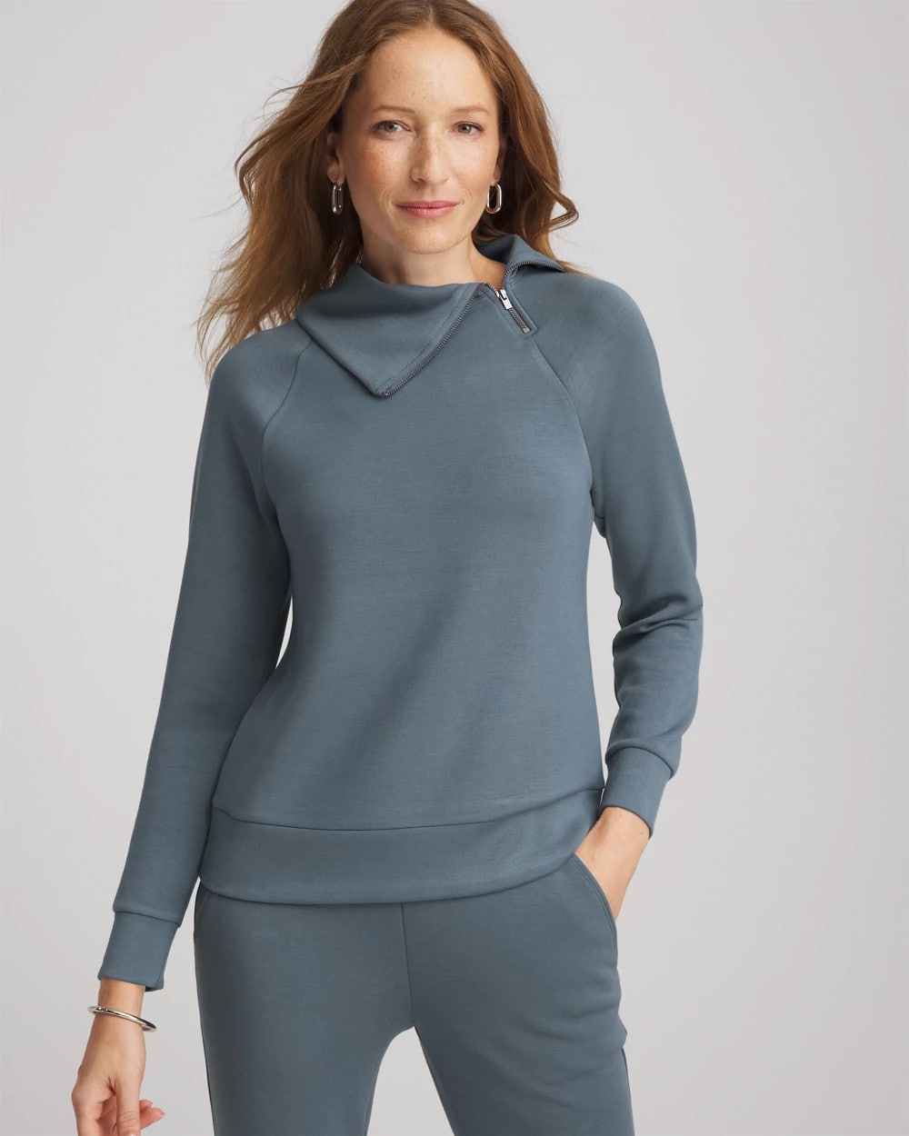 Chico's Women | Zenergy® Soft Popover Top STORMY WEATHER