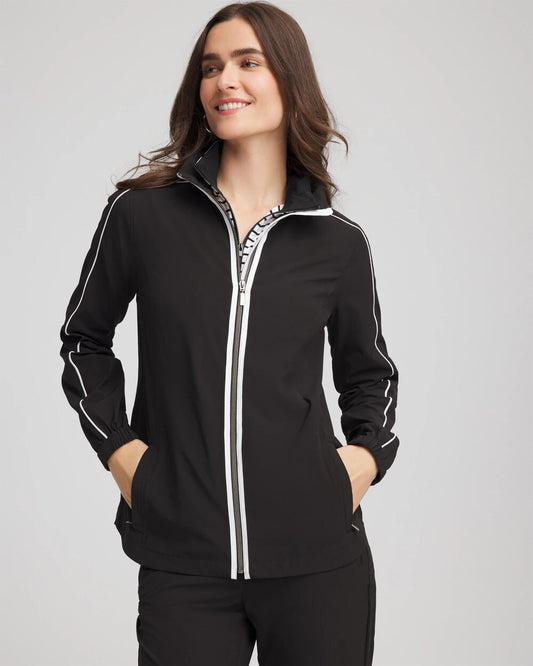 Chico's Women | Zenergy® UPF Contrast Jacket BLACK
