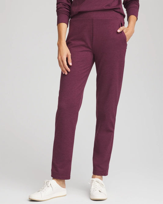 Chico's Women | Zenergy® Cloud Tapered Ankle Pants BLACKENED BURGUNDY