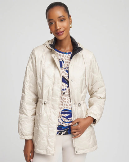 Chico's Women | Zenergy® Water-Resistant Quilted Anorak Jacket