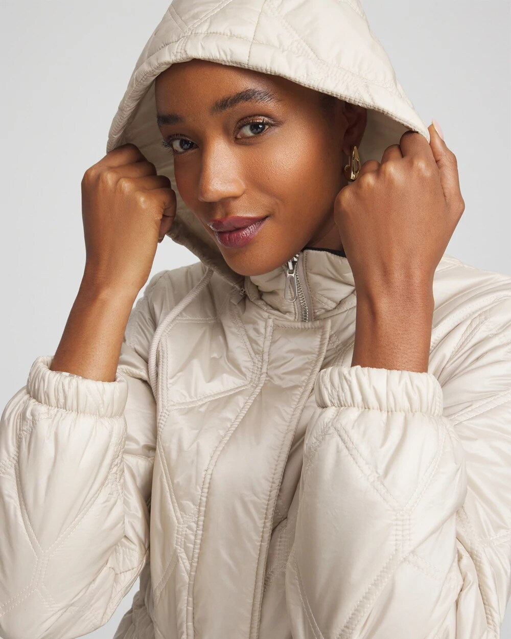 Chico's Women | Zenergy® Water-Resistant Quilted Anorak Jacket