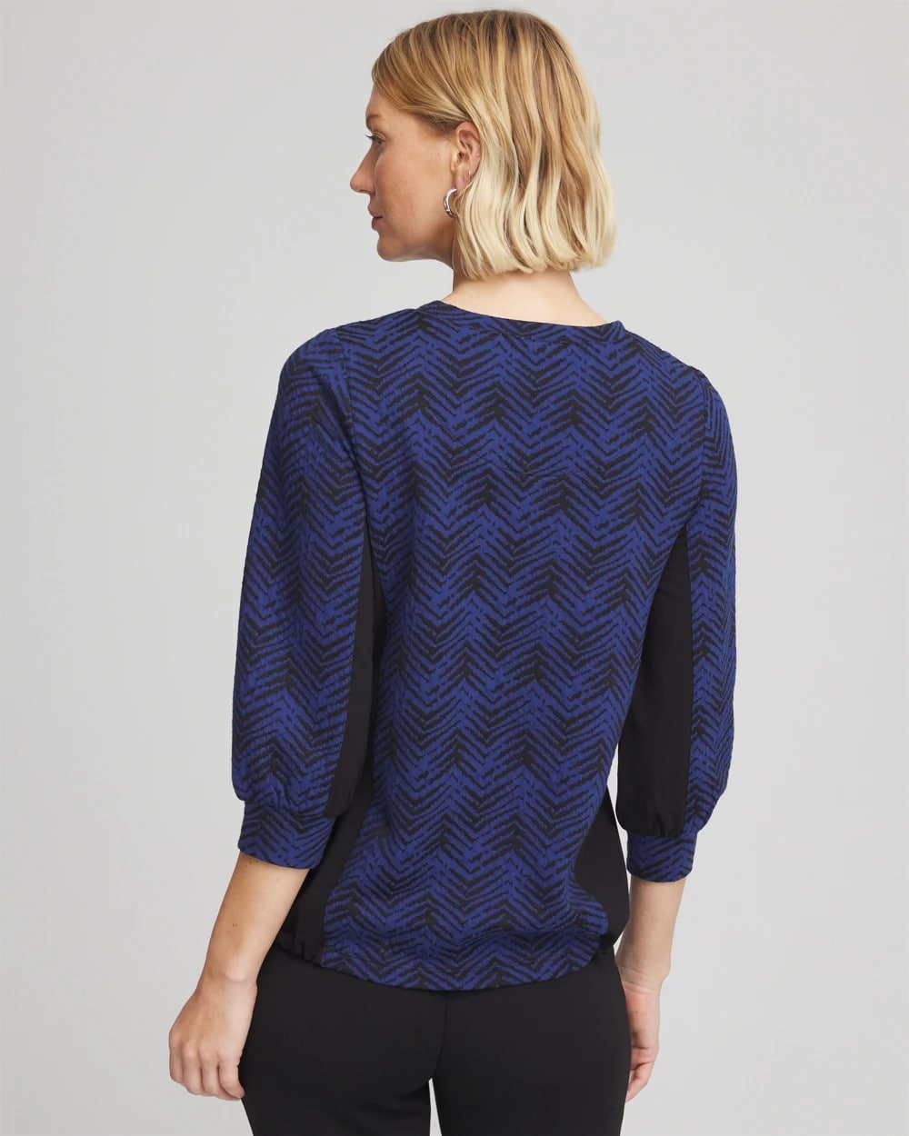 Chico's Women | Zenergy® Jacquard Bungee Top DARK HARBOR