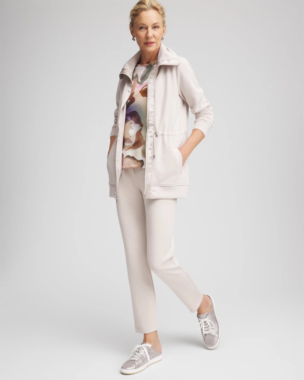 Chico's Women | Zenergy® Cinch-Waist Jacket SMOKEY TAUPE