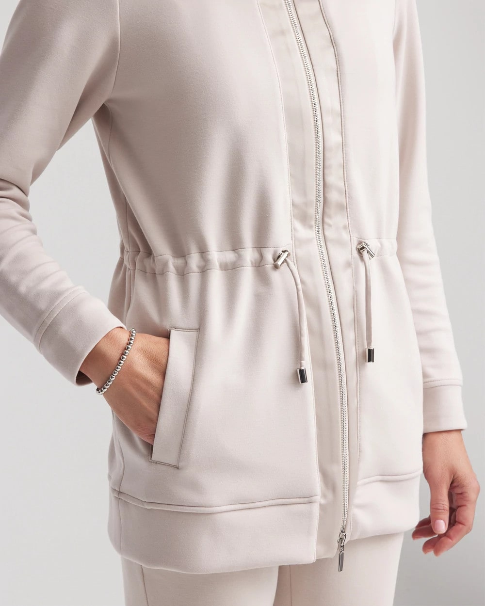 Chico's Women | Zenergy® Cinch-Waist Jacket SMOKEY TAUPE