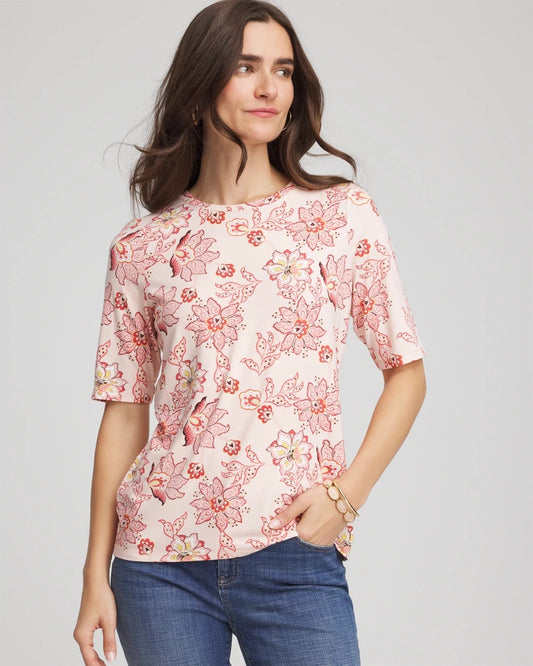 Chico's Women | Elbow Sleeve Tee SIESTA ROSE