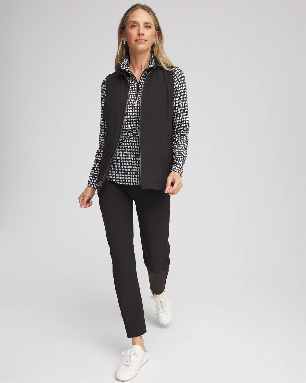Chico's Women | Zenergy® UPF Front-Zip Travel Vest BLACK