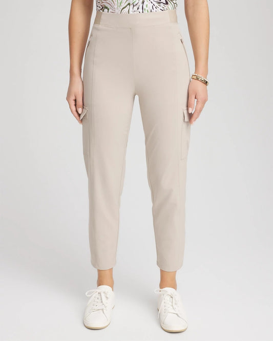Chico's Women | Zenergy® UPF Cargo Cropped Pants TIBET TAUPE