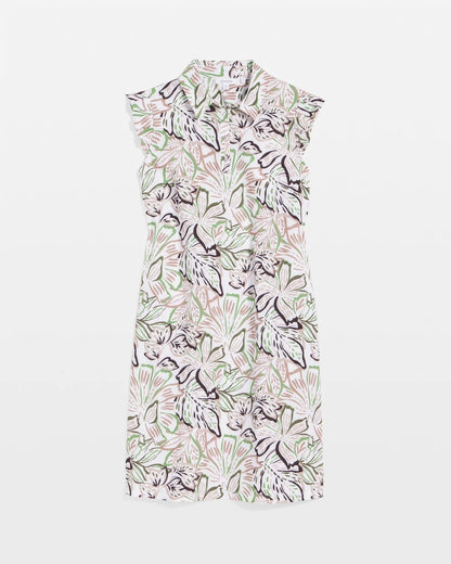 Chico's Women | Zenergy® UPF Knit Floral Polo Dress TIBET TAUPE