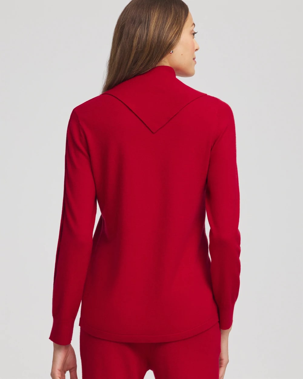 Chico's Women | Zenergy® Luxe Envelope Neck Sweater CARMINE RED