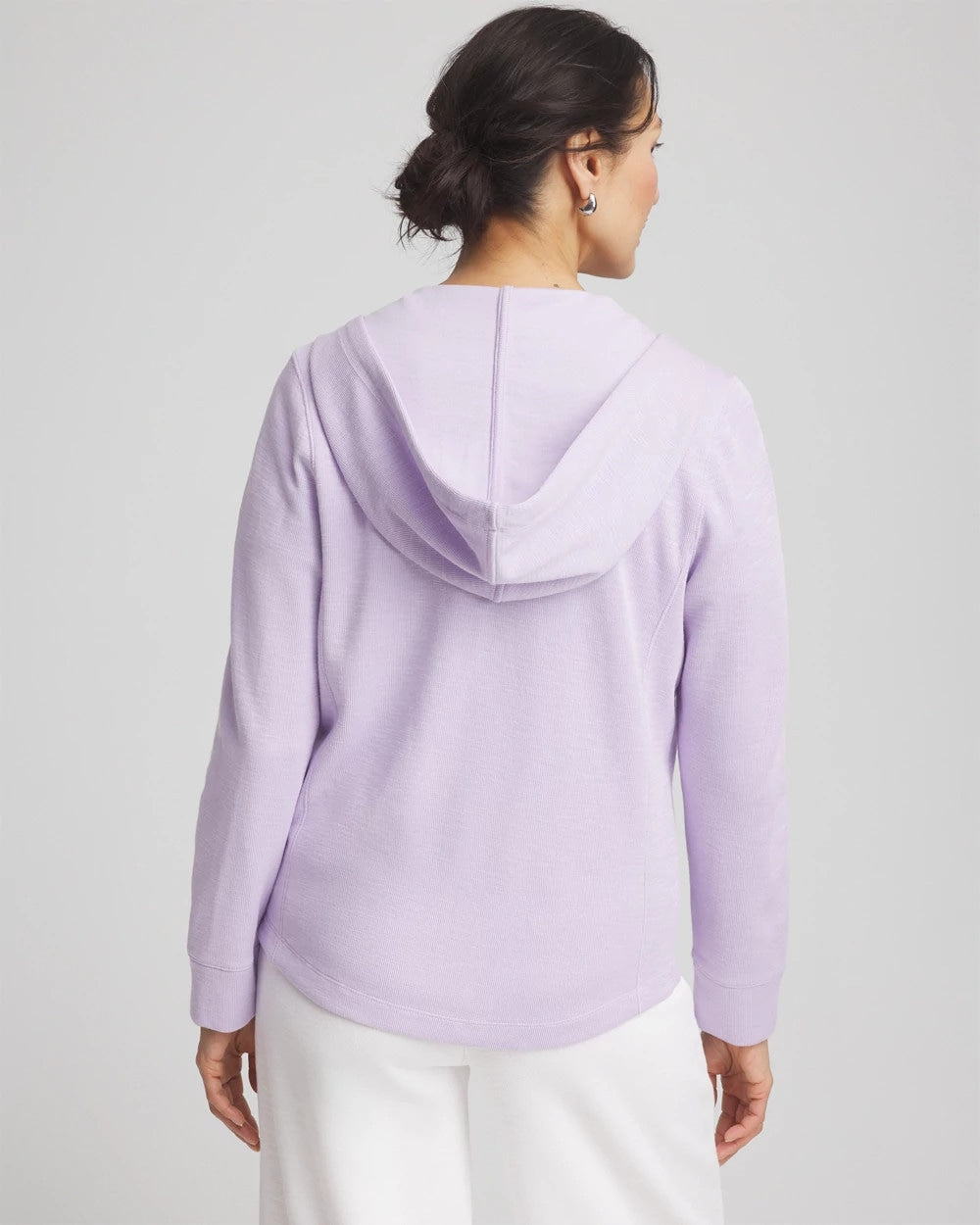 Chico's Women | Zenergy® Beach Slub Zip-Front Hoodie VIOLET AURA