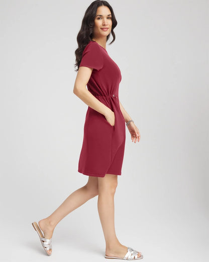 Chico's Women | Zenergy® Bungee-Waist Dress RUSSET RED