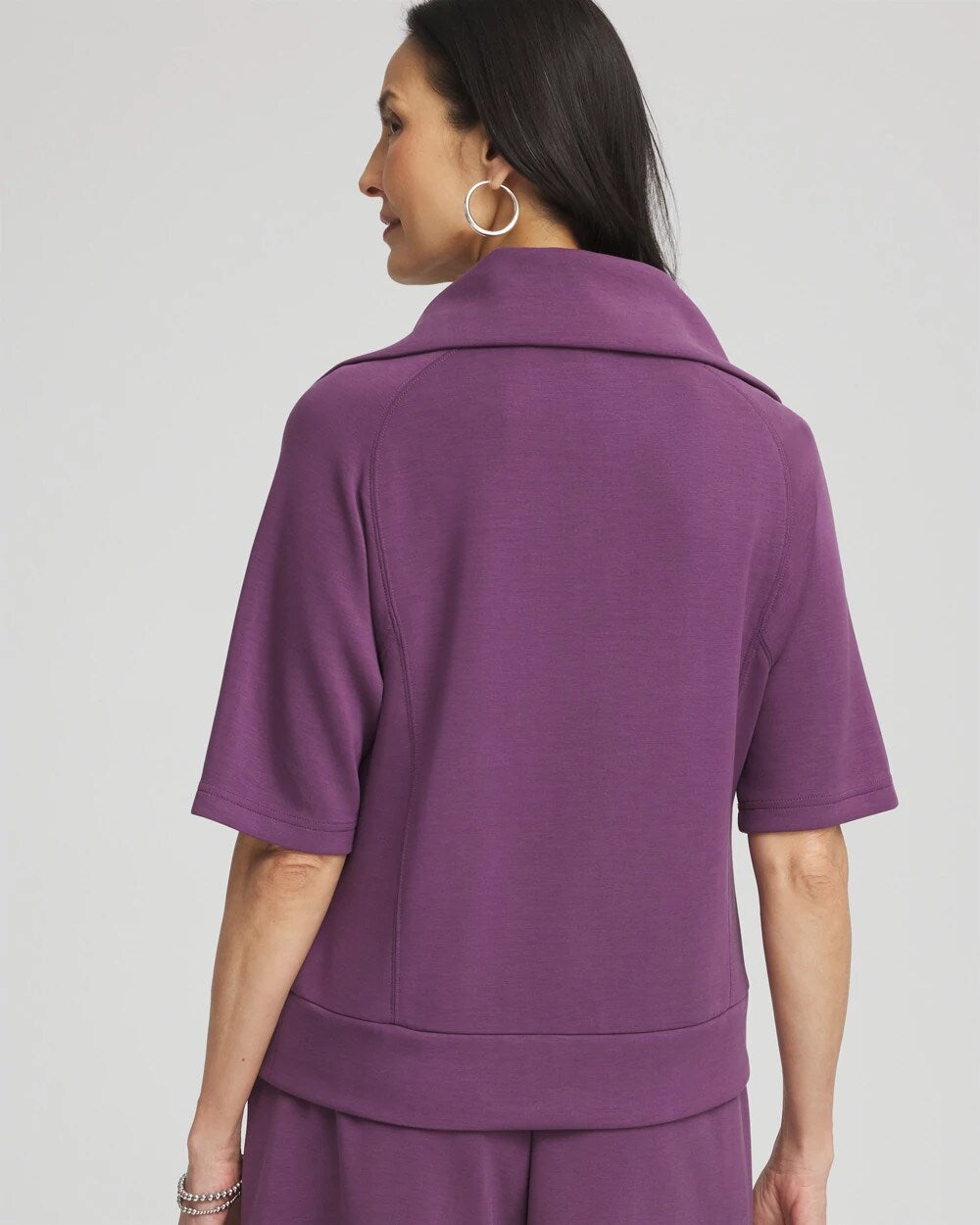 Chico's Women | Zenergy® Soft Half-Zip Top WASHED GRAPE