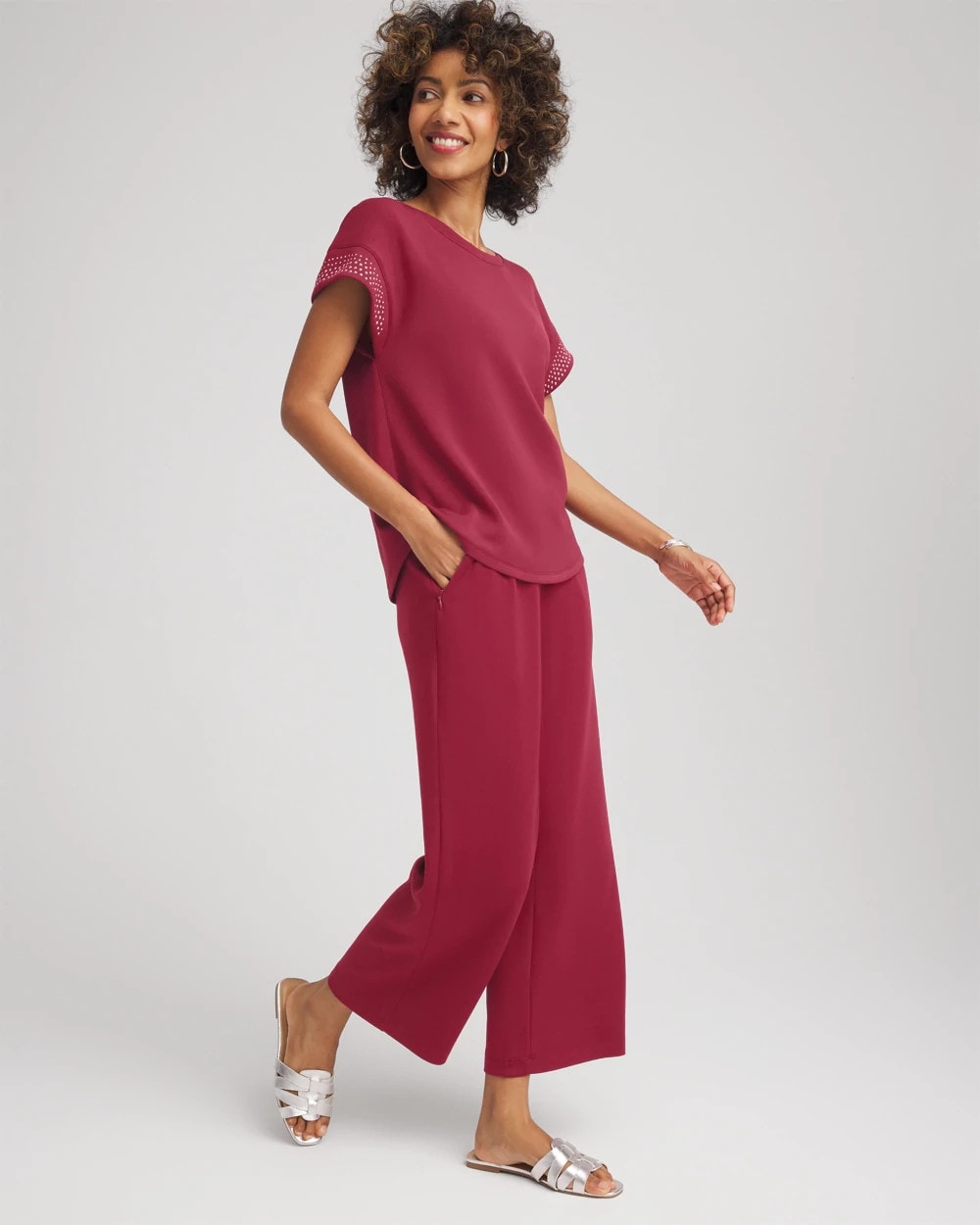 Chico's Women | Zenergy® Cropped Pants RUSSET RED
