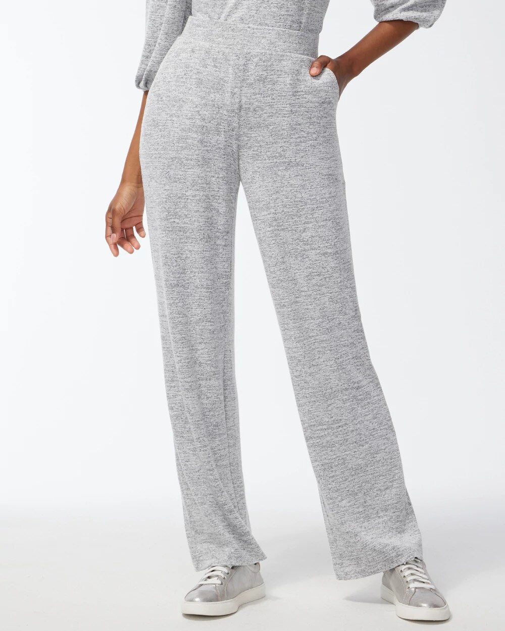 Chico's Women | Petite Zenergy® Soft Essentials Pants SALT AND PEPPER