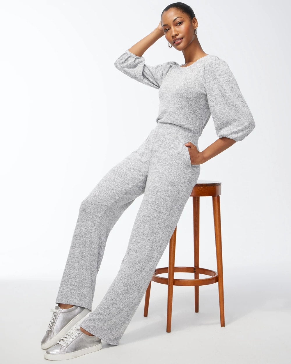 Chico's Women | Petite Zenergy® Soft Essentials Pants SALT AND PEPPER