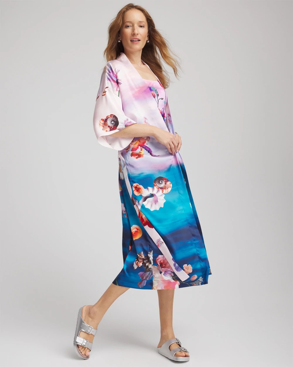 Chico's Women | Gottex Under The Sea Kimono MULTI PRINT