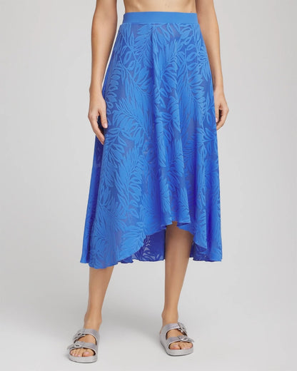 Chico's Women | Gottex Skyfall Lace Long Skirt LIGHT BLUE