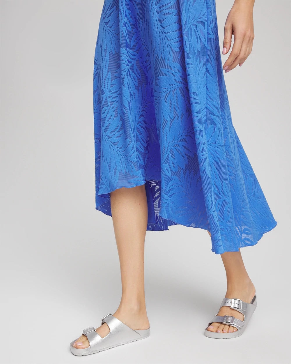 Chico's Women | Gottex Skyfall Lace Long Skirt LIGHT BLUE