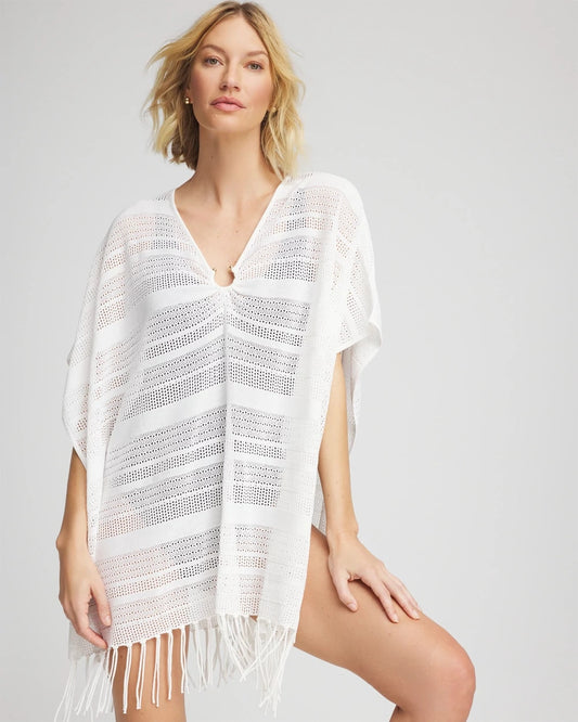 Chico's Women | Sweater Swim Cover-Up ALABASTER