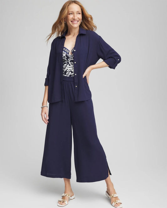 Chico's Women | Chico's Beach Swimsuit Cover-Up Set PASSPORT BLUE