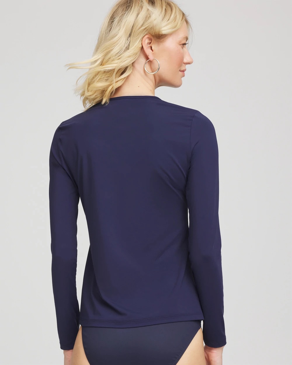Chico's Women | Gottex Long-Sleeve Swim Shirt NAVY