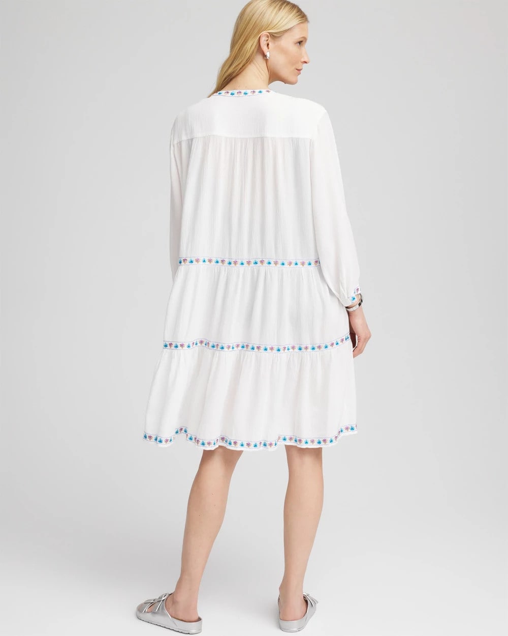 Chico's Women | Chico's Beach Swimsuit Cover-Up Dress ALABASTER