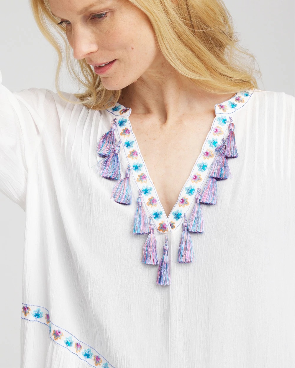 Chico's Women | Chico's Beach Swimsuit Cover-Up Dress ALABASTER