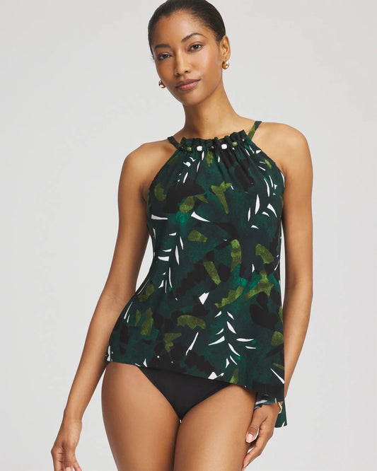 Chico's Women | Magicsuit® Palmetto Regina Tankini GREEN PRINT