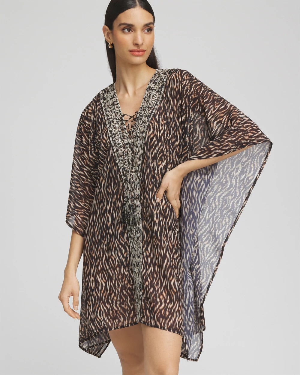 Chico's Women | Miraclesuit® Topkapi Caftan BLACK/MULTI
