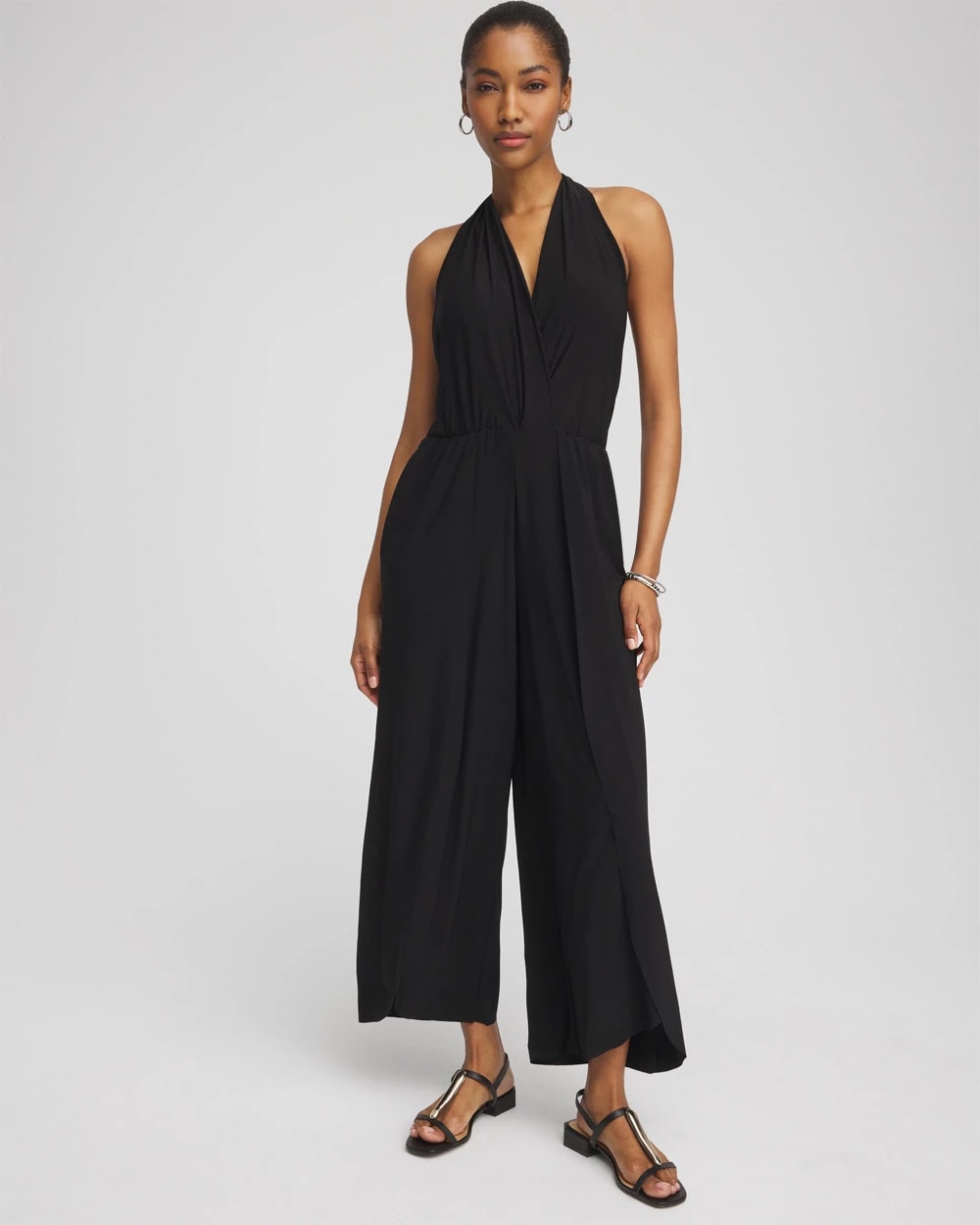Chico's Women | Magicsuit Surplice Neck Jumpsuit BLACK