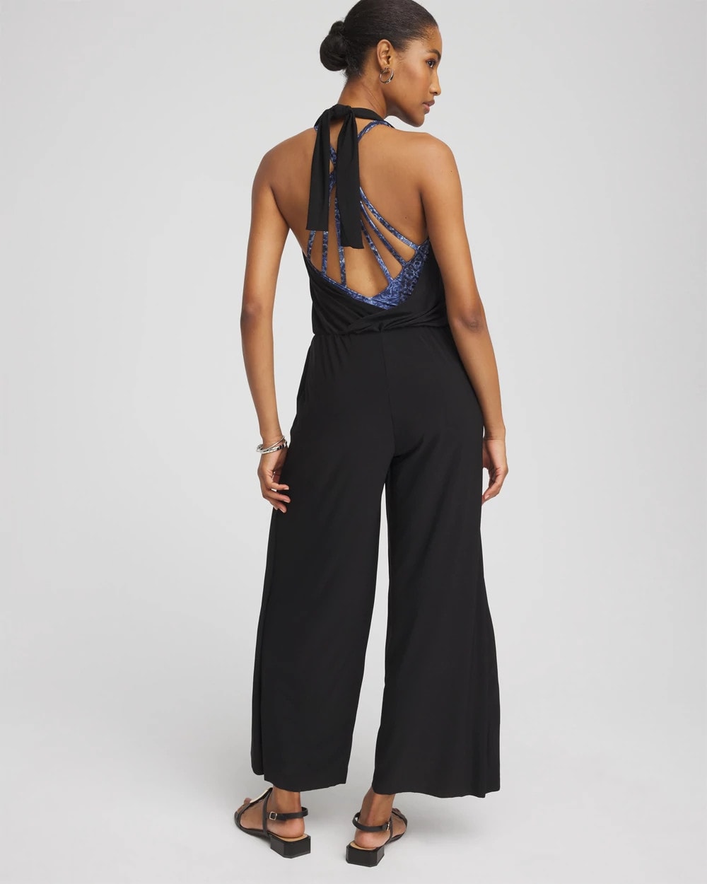 Chico's Women | Magicsuit Surplice Neck Jumpsuit BLACK