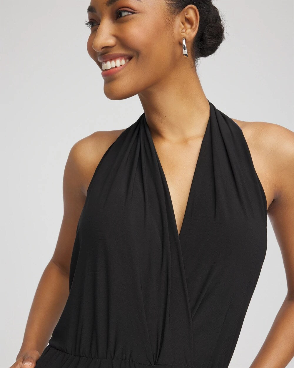 Chico's Women | Magicsuit Surplice Neck Jumpsuit BLACK