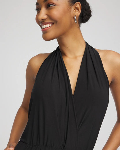 Chico's Women | Magicsuit Surplice Neck Jumpsuit BLACK