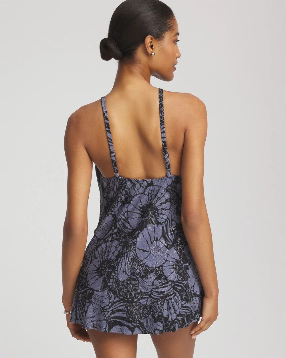 Chico's Women | Magicsuit® Shell Beach Parker Swim Dress BLACK/MULTI