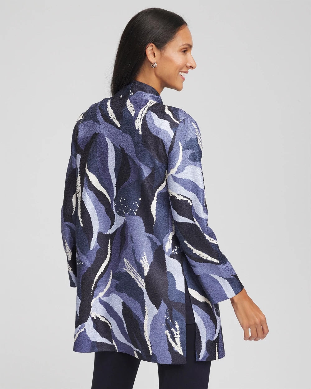 Chico's Women | Travelers™ Wave Reversible Crushed Jacket TRAVELERS INDIA INK