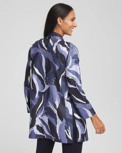Chico's Women | Travelers™ Wave Reversible Crushed Jacket TRAVELERS INDIA INK