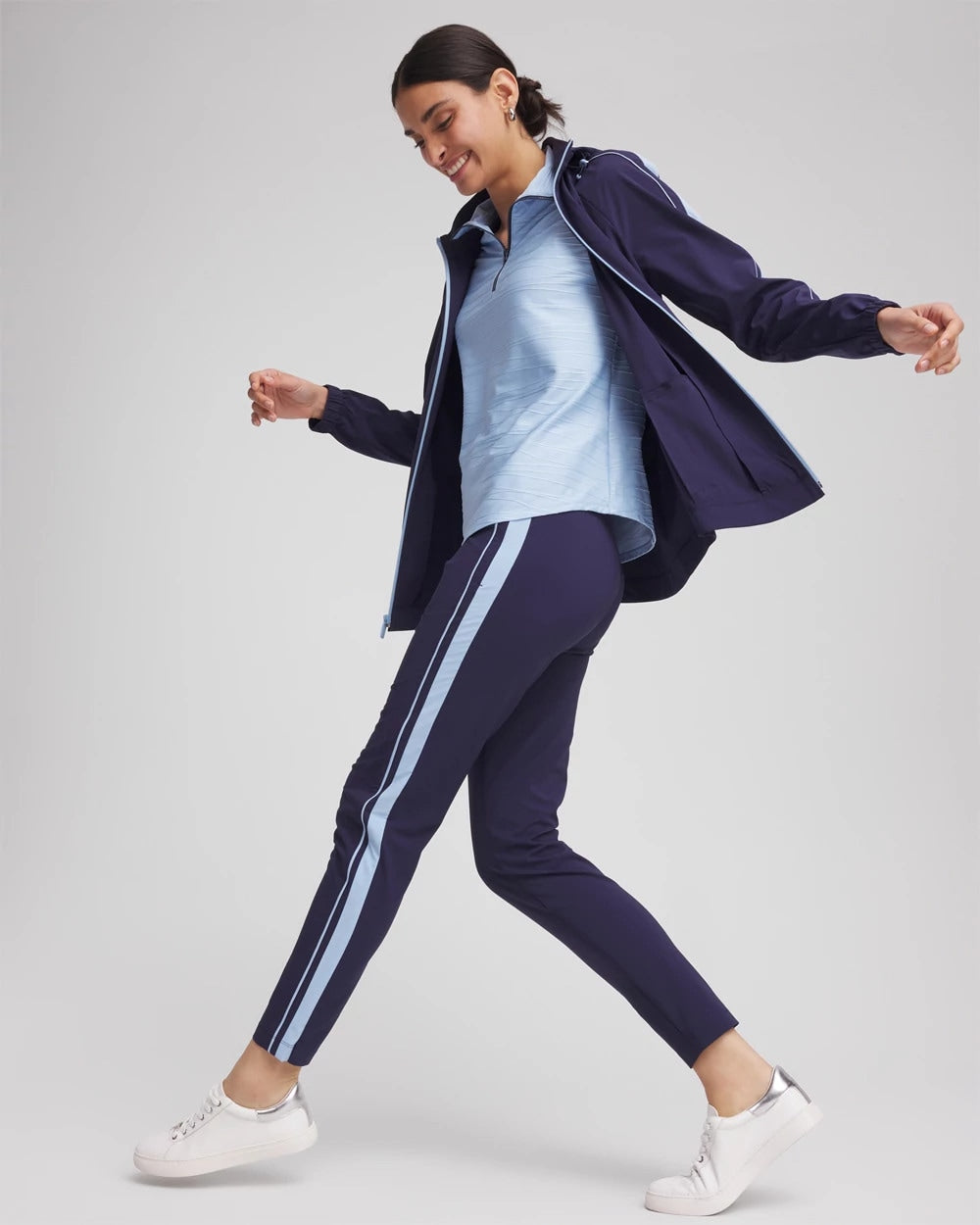 Chico's Women | Zenergy® UPF Piped Ankle Pants PASSPORT BLUE