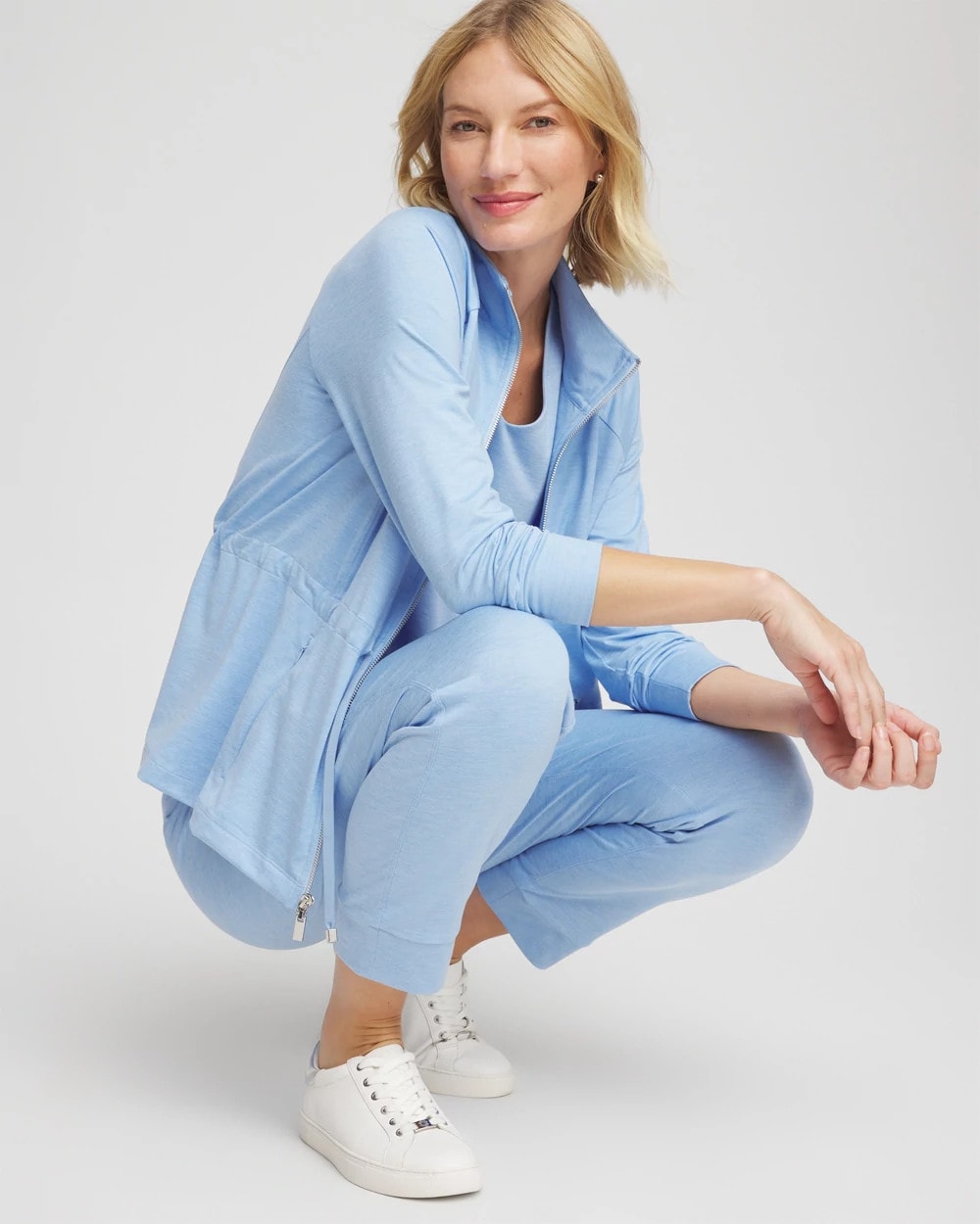 Chico's Women | Zenergy® Cloud Mockneck Jacket CRYSTAL TOPAZ