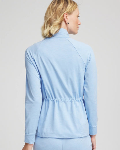 Chico's Women | Zenergy® Cloud Mockneck Jacket CRYSTAL TOPAZ