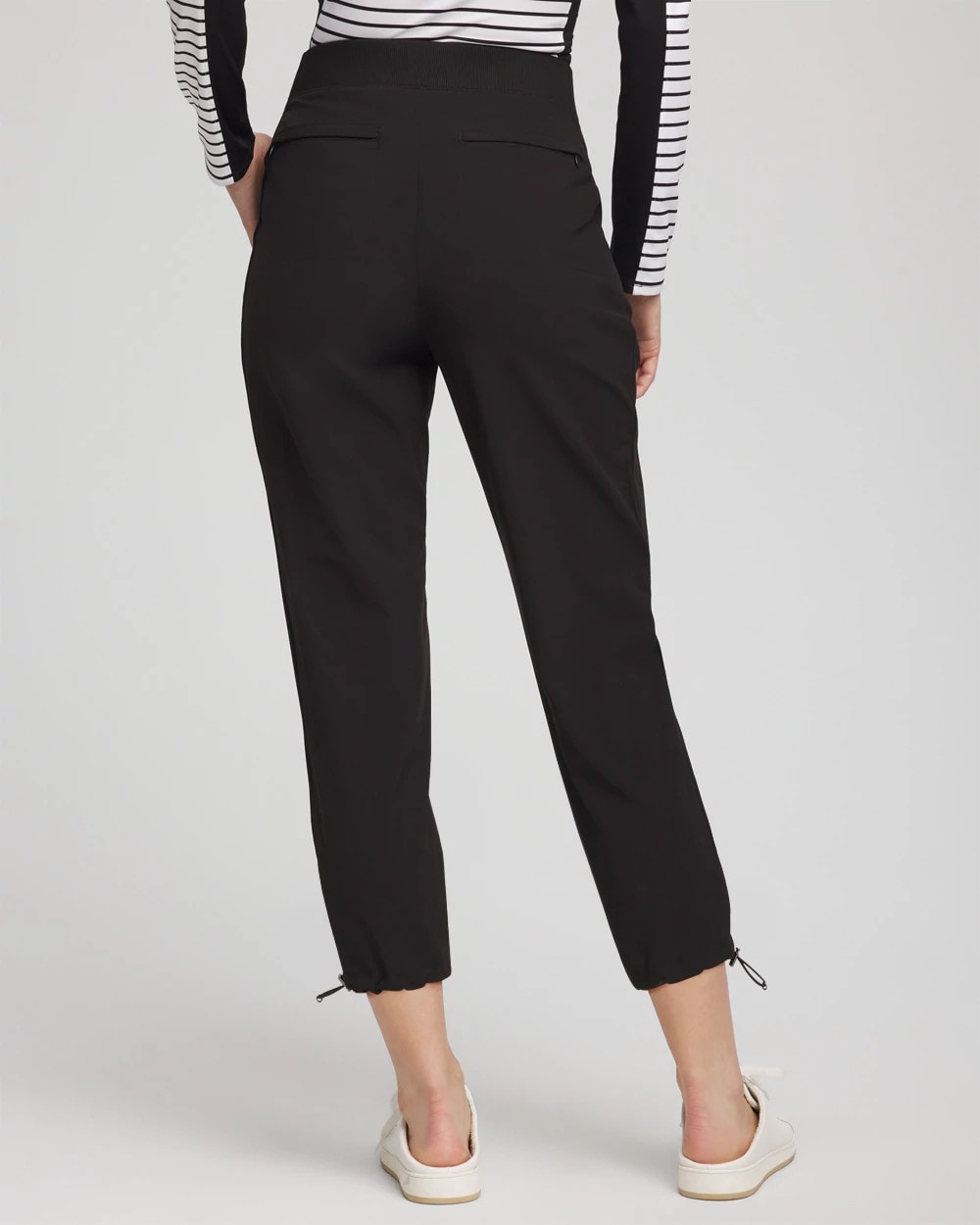 Chico's Women | Zenergy® UPF Rib Mix Cropped Pants BLACK