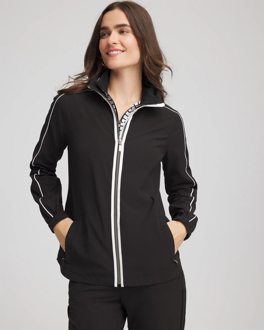 Chico's Women | Zenergy® UPF Contrast Jacket BLACK
