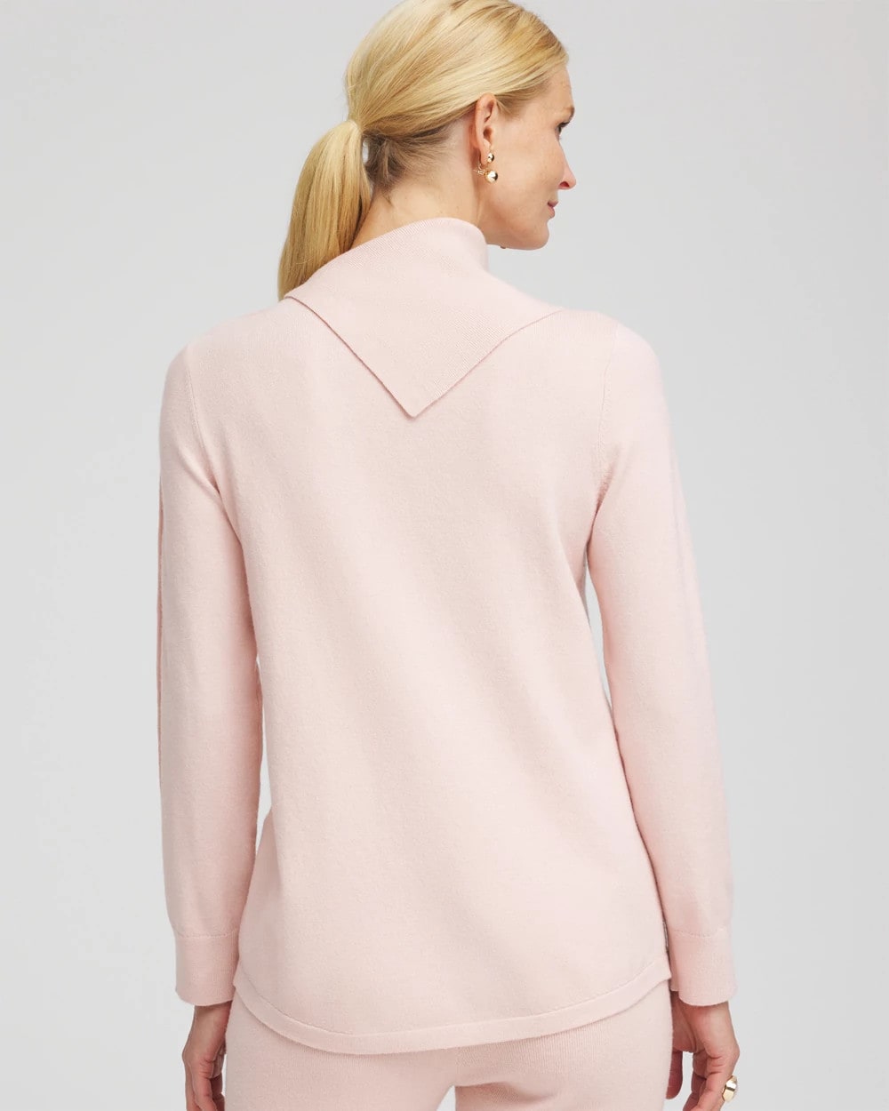 Chico's Women | Zenergy® Luxe Envelope Neck Sweater ROSE SMOKE