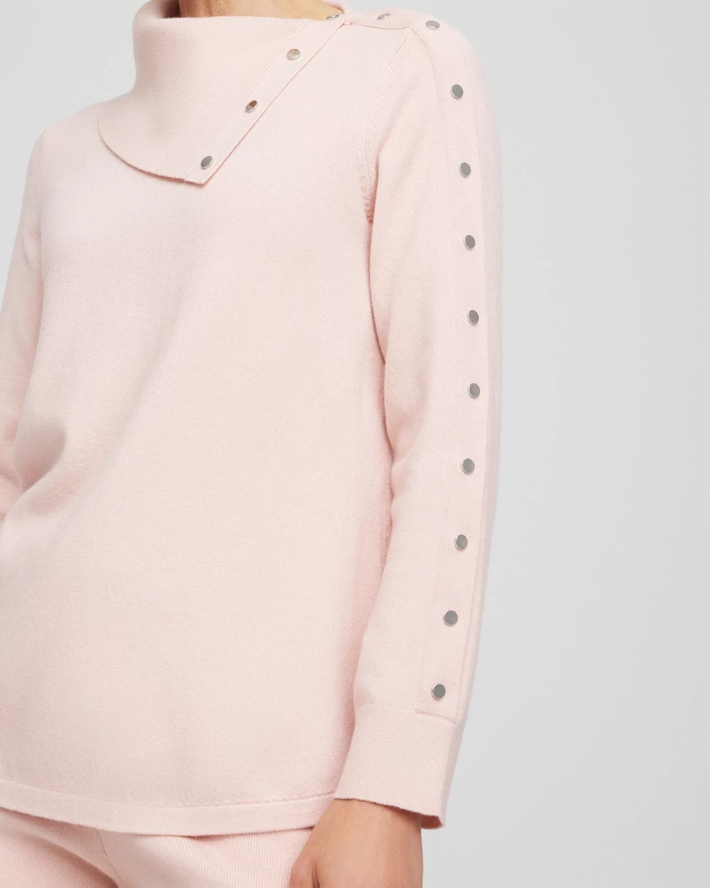 Chico's Women | Zenergy® Luxe Envelope Neck Sweater ROSE SMOKE